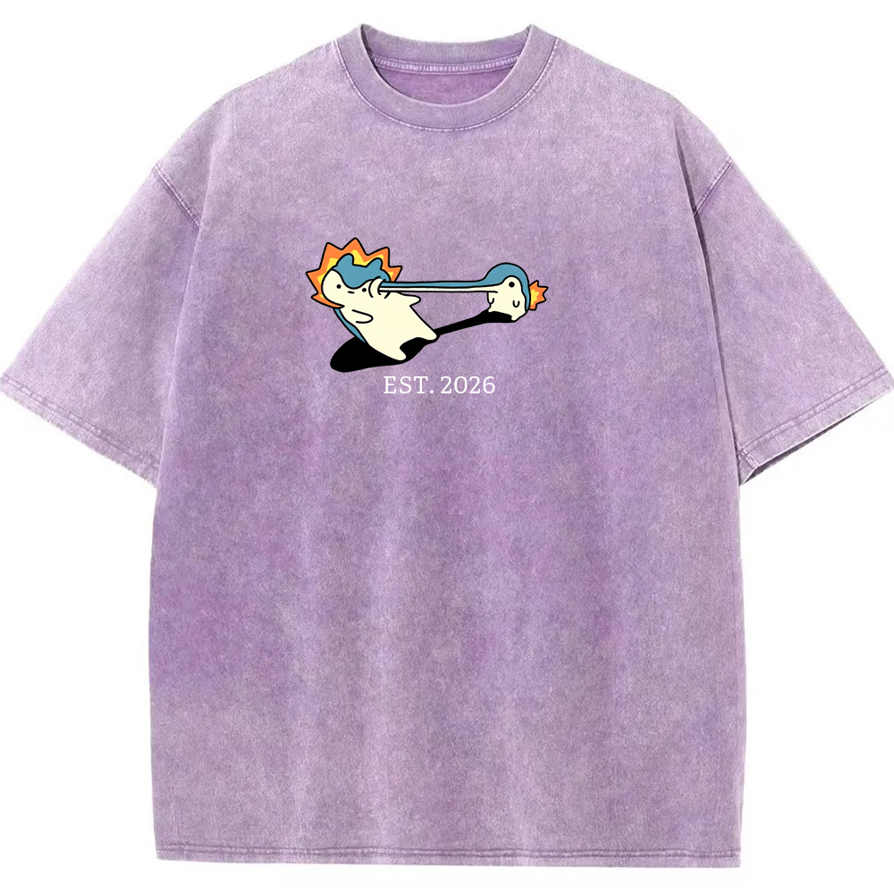 Cute Parent & Kid Quagsire Vintage Washed T-Shirt