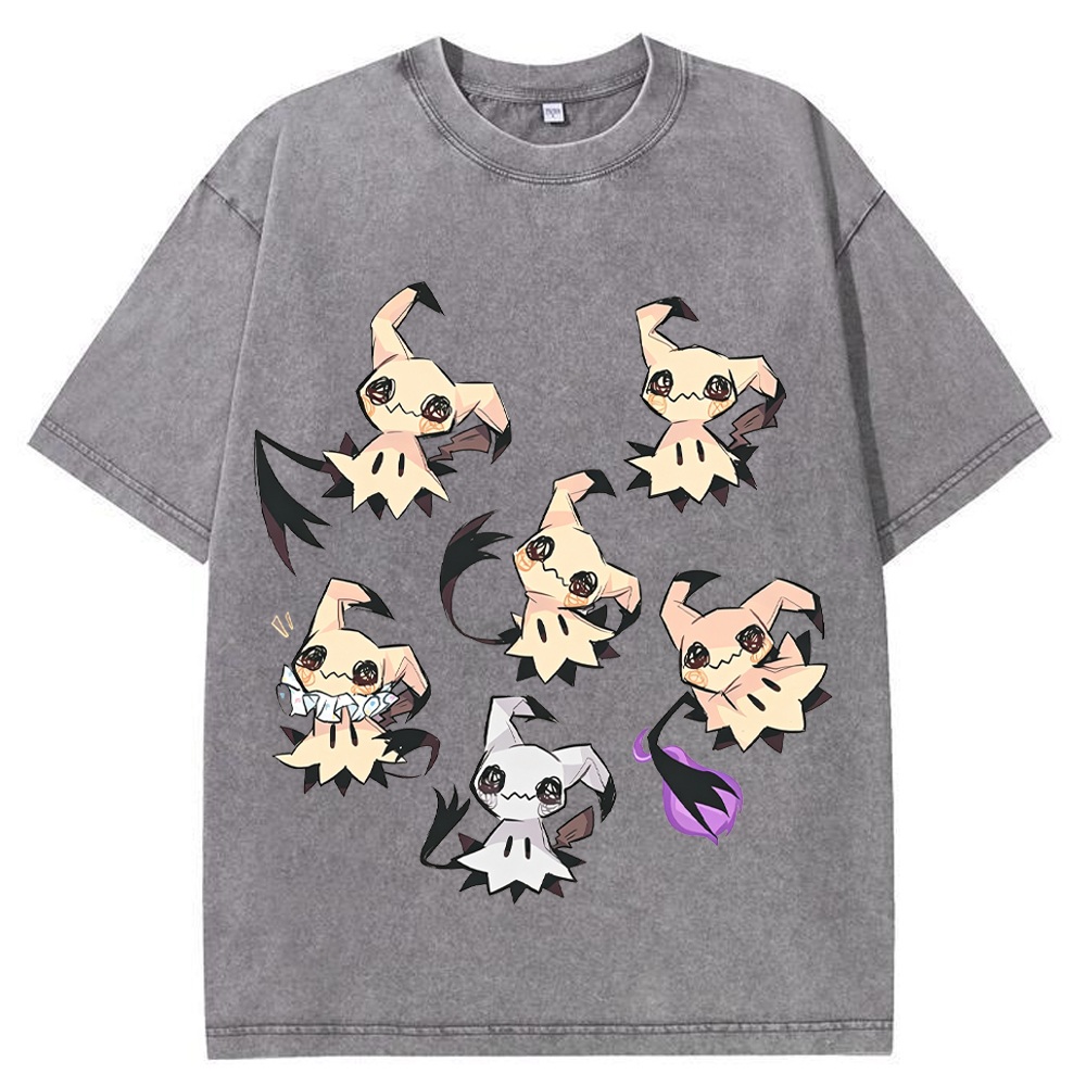Multiple Poses Mimikyu Cartoon Tee | Pokemon Anime