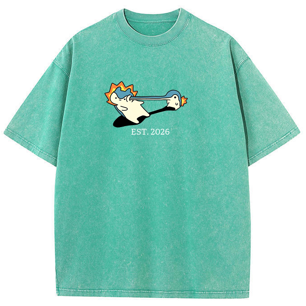 Cute Parent & Kid Quagsire Vintage Washed T-Shirt