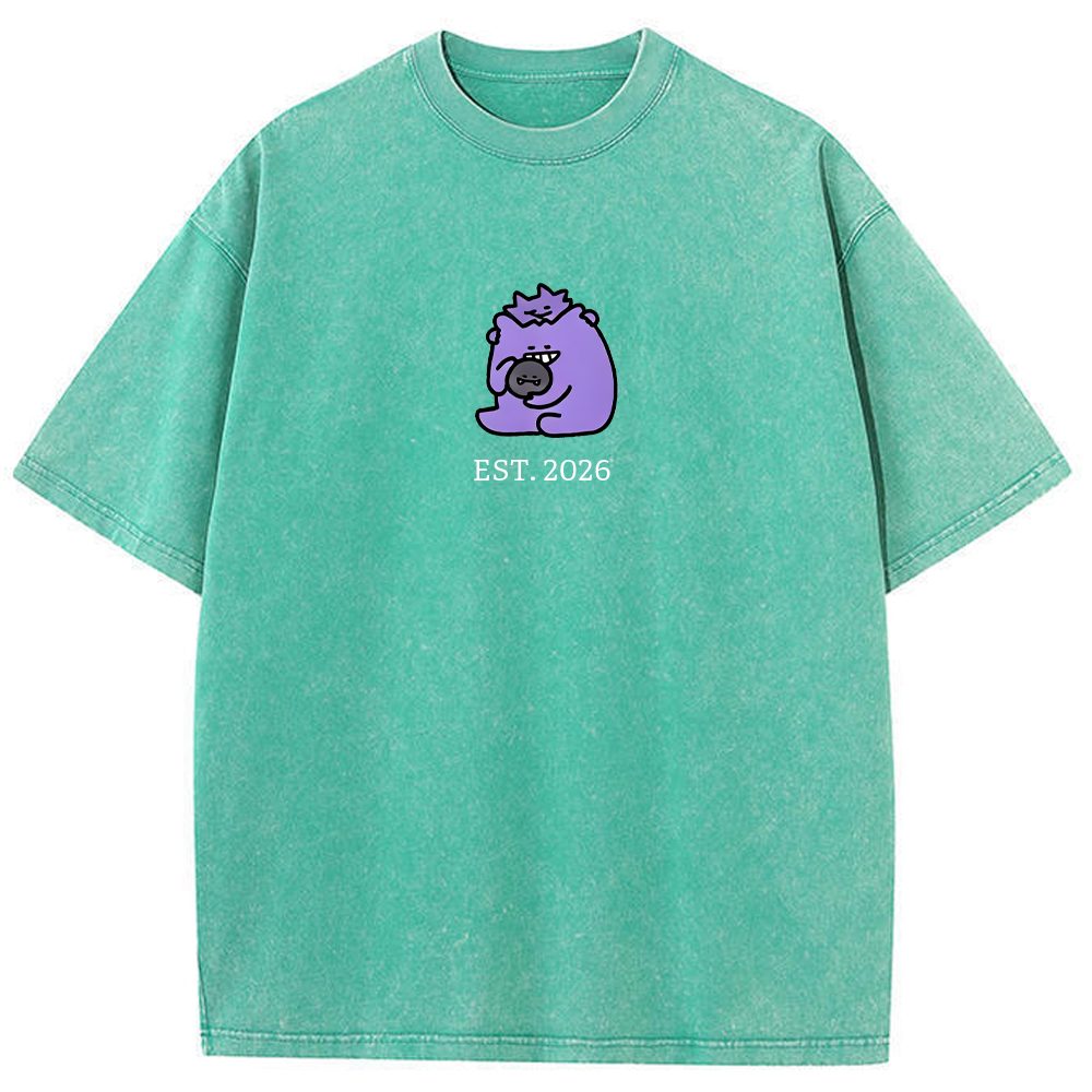 Cute Parent & Kid Koffing Vintage Washed T-Shirt