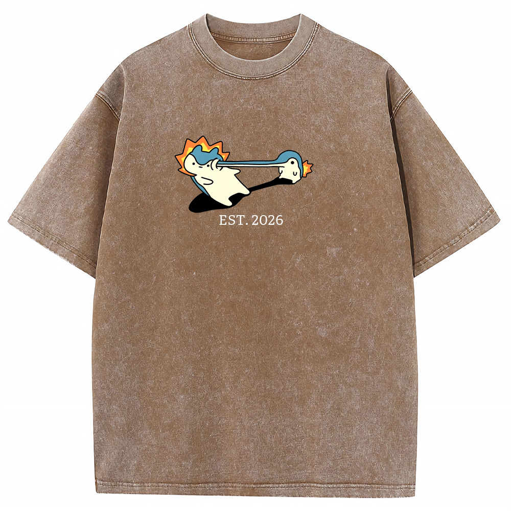 Cute Parent & Kid Quagsire Vintage Washed T-Shirt