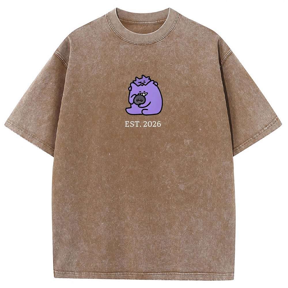 Cute Parent & Kid Koffing Vintage Washed T-Shirt