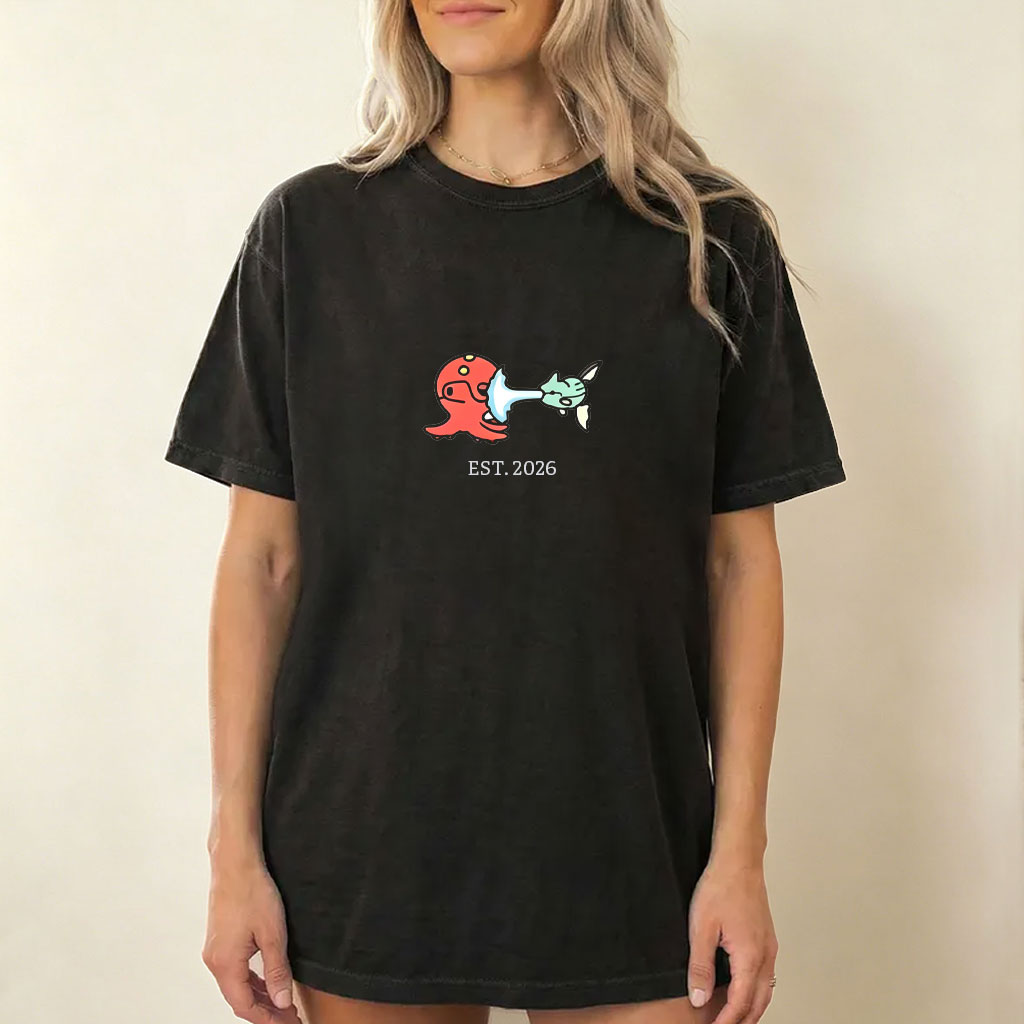 Cute Parent & Kid Octillery Vintage Washed T-Shirt