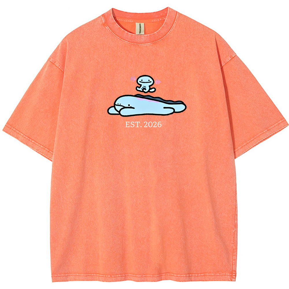 Cute Parent & Kid Wooper Vintage Washed T-Shirt