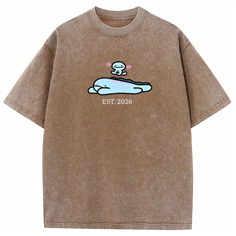 Cute Parent & Kid Wooper Vintage Washed T-Shirt
