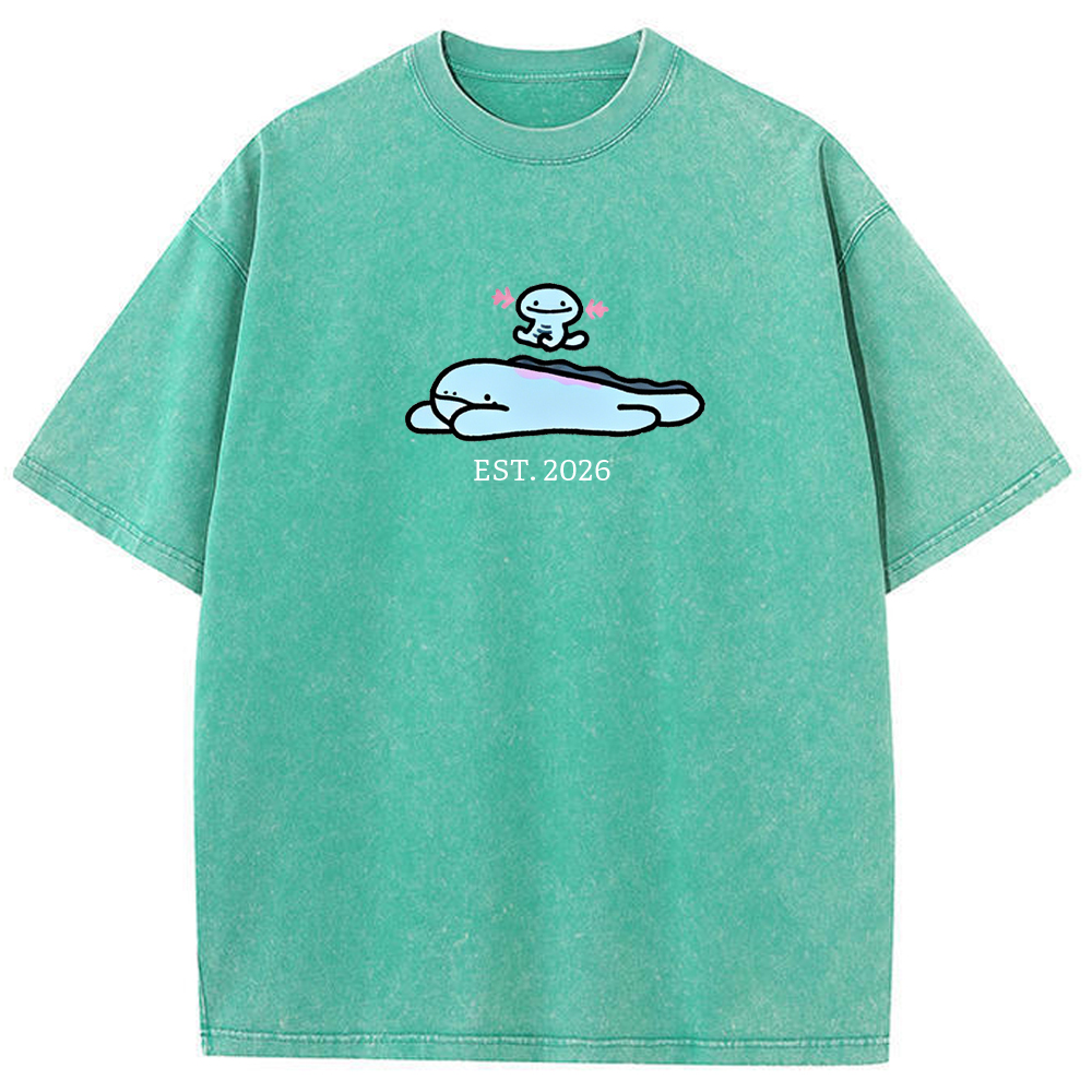 Cute Parent & Kid Wooper Vintage Washed T-Shirt