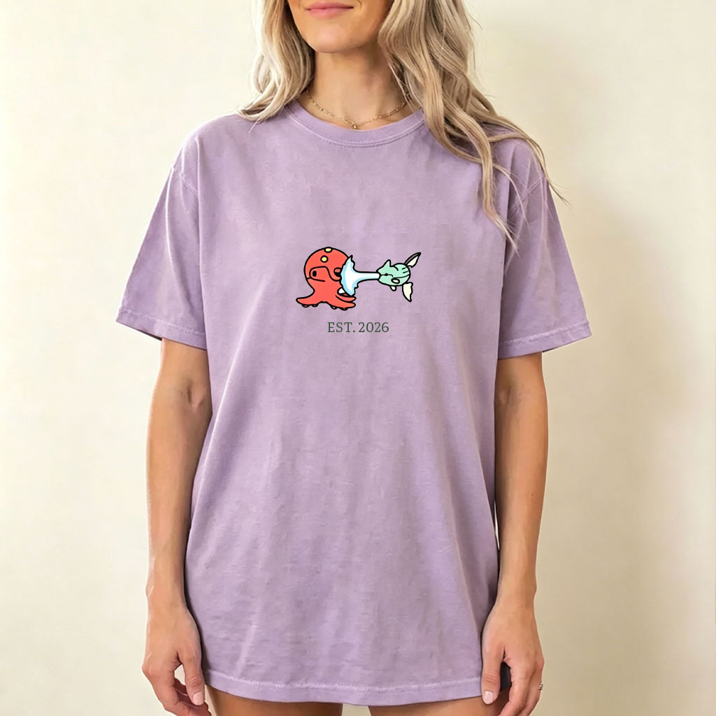 Cute Parent & Kid Octillery Vintage Washed T-Shirt
