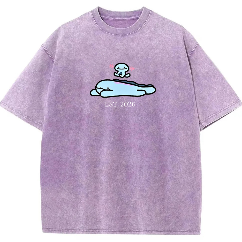 Cute Parent & Kid Wooper Vintage Washed T-Shirt