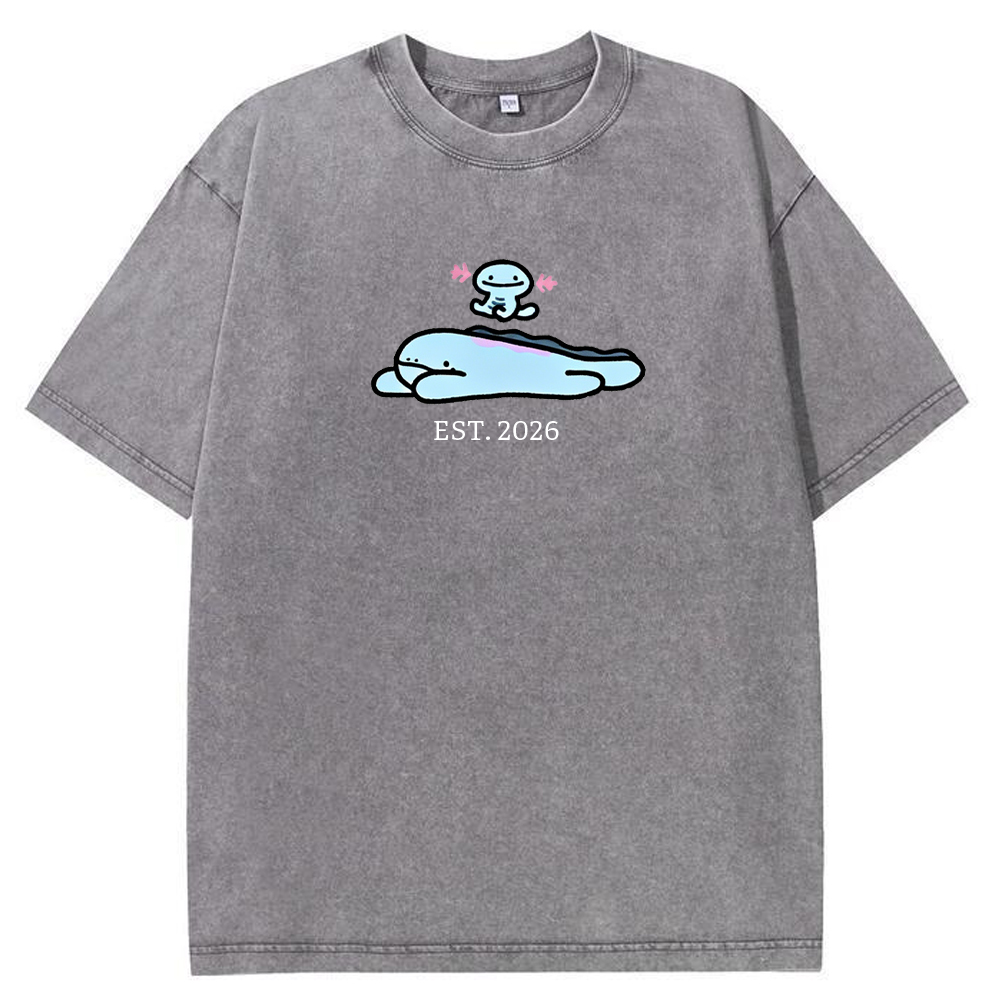 Cute Parent & Kid Wooper Vintage Washed T-Shirt