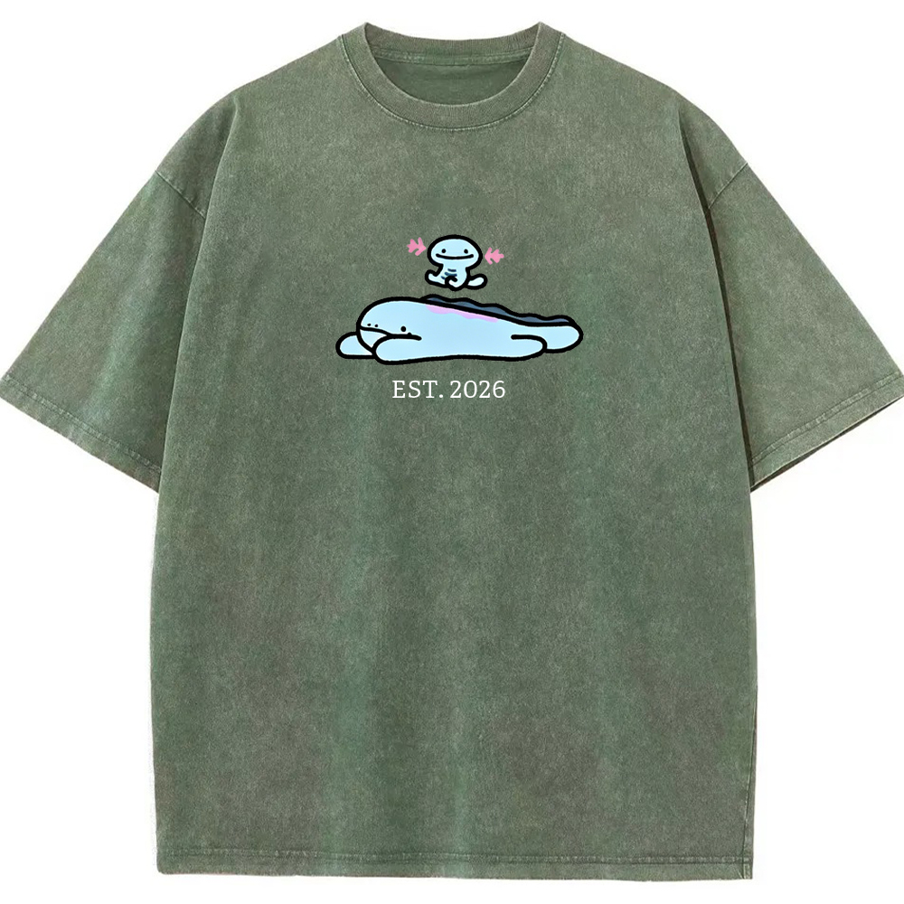Cute Parent & Kid Wooper Vintage Washed T-Shirt