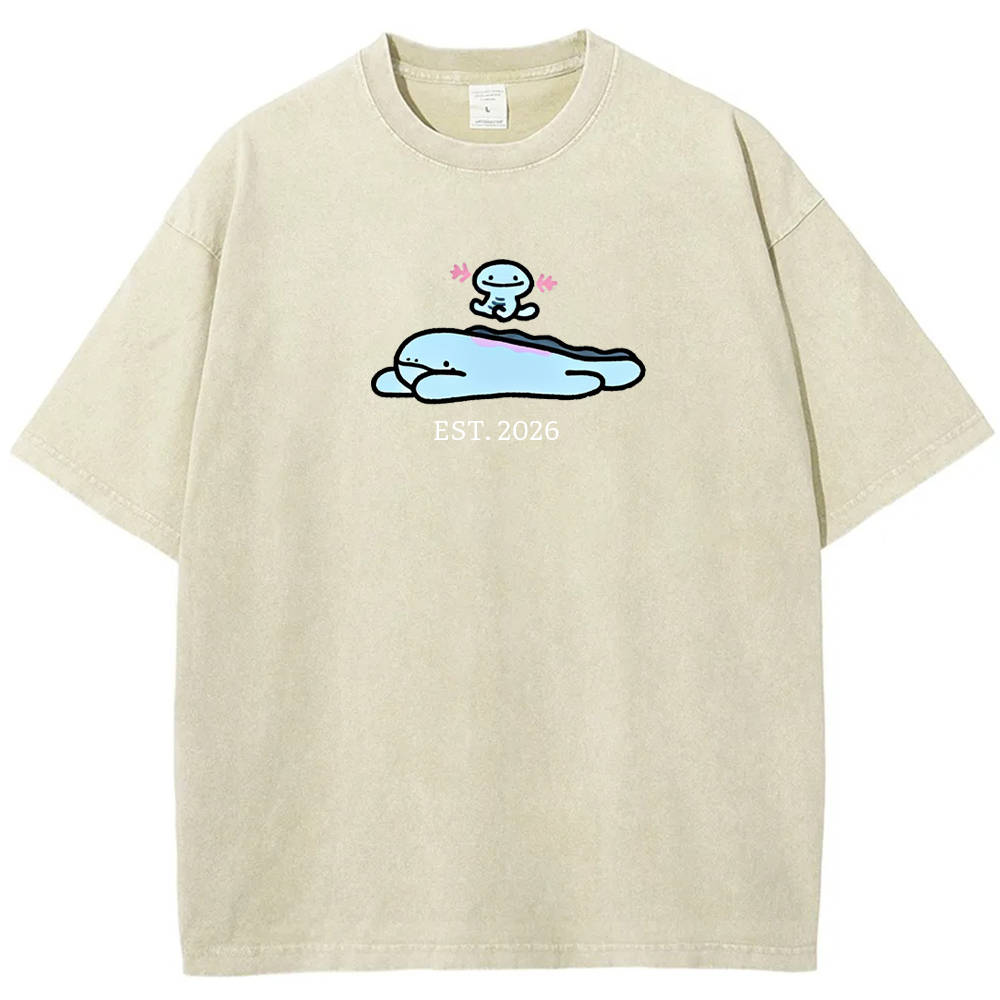 Cute Parent & Kid Wooper Vintage Washed T-Shirt