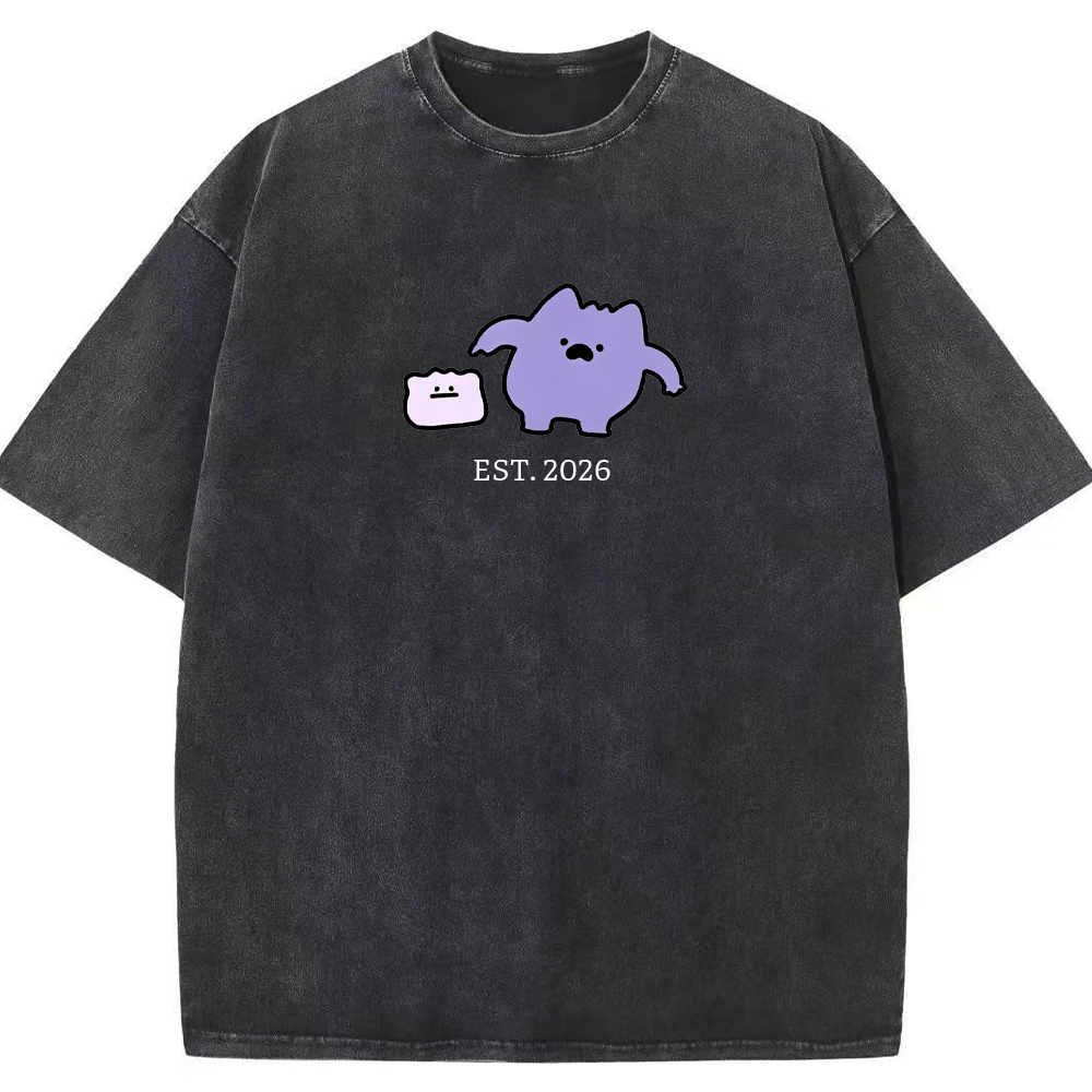 Cute Parent & Kid Ditto Vintage Washed T-Shirt