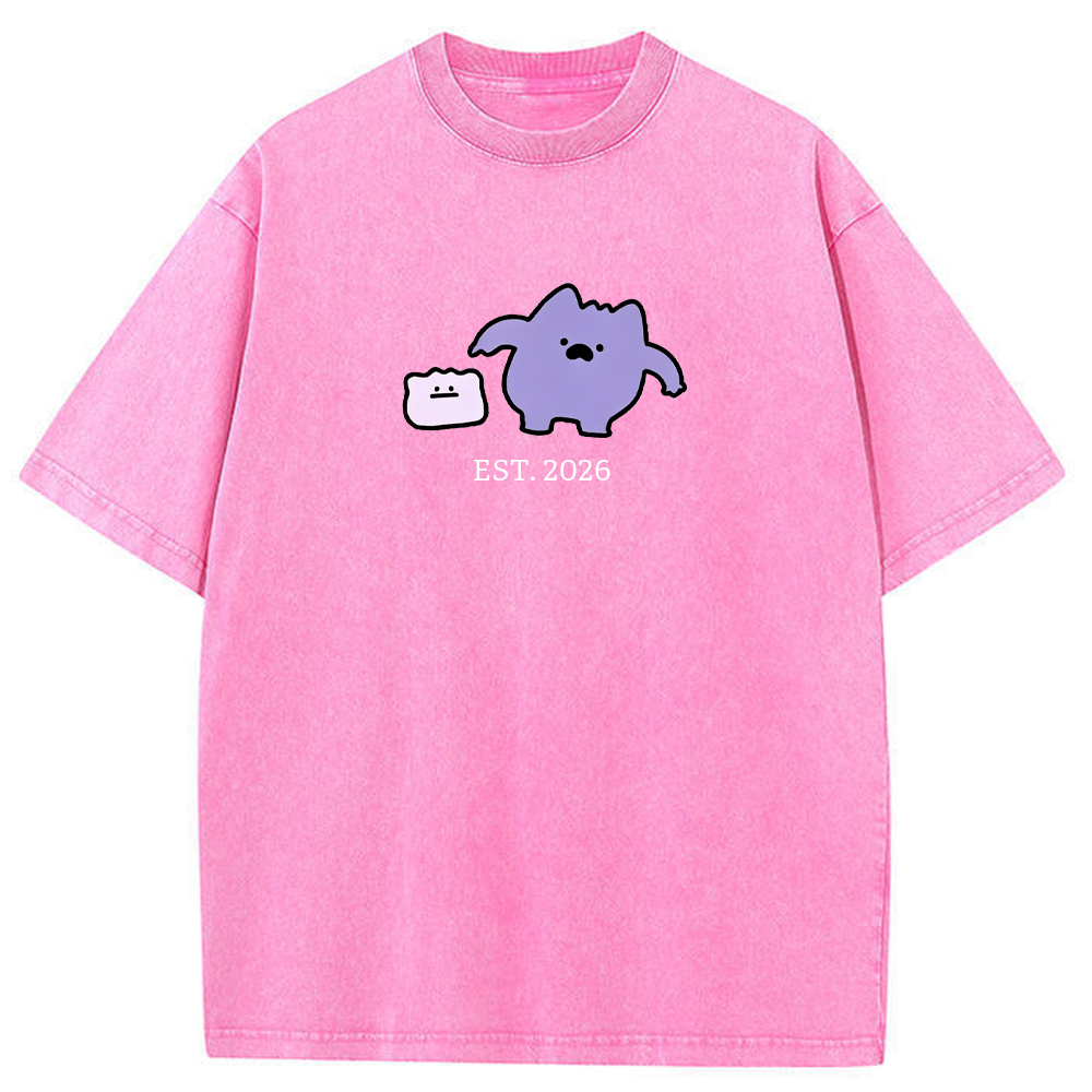 Cute Parent & Kid Ditto Vintage Washed T-Shirt