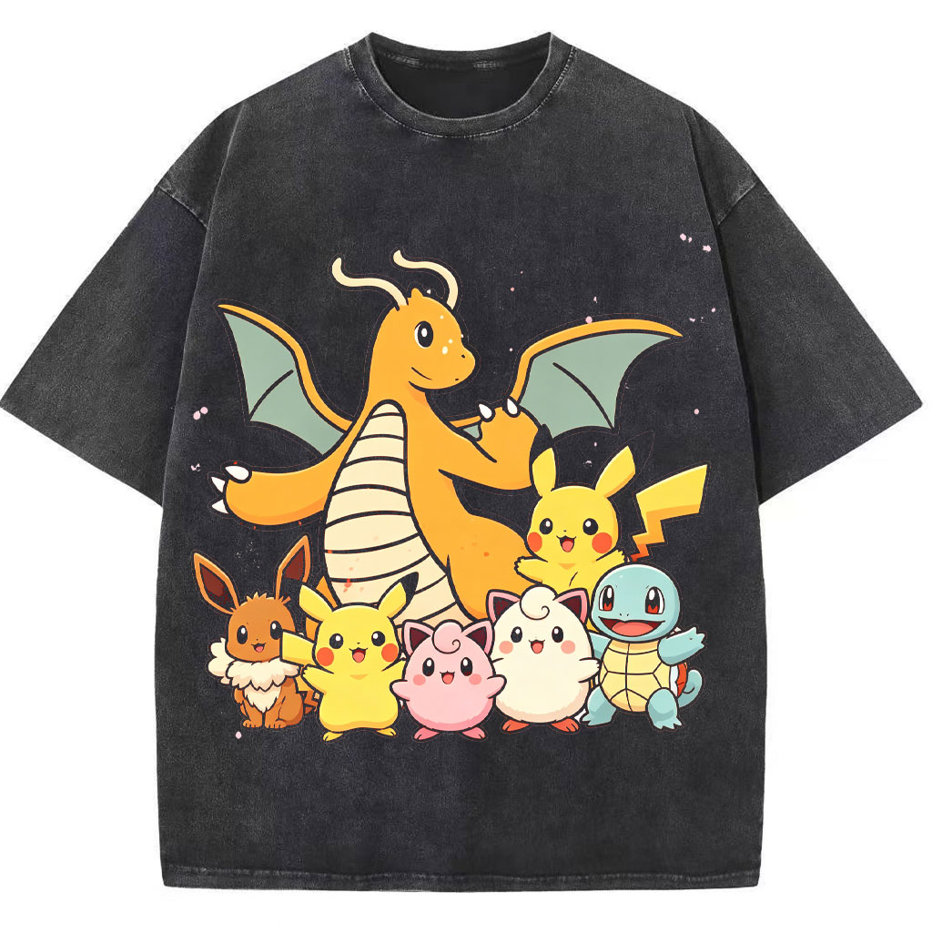 Dragonite Mom & Little Pokemon Kids Family Tee