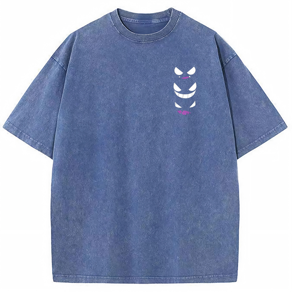 Crystal Ghost Evolution Full Back Graphic Tee | Pokemon Anime