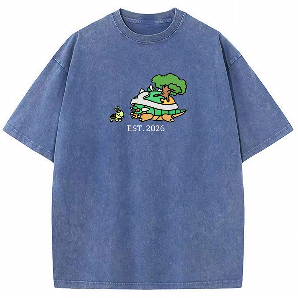 Cute Parent & Kid Torterra Vintage Washed T-Shirt