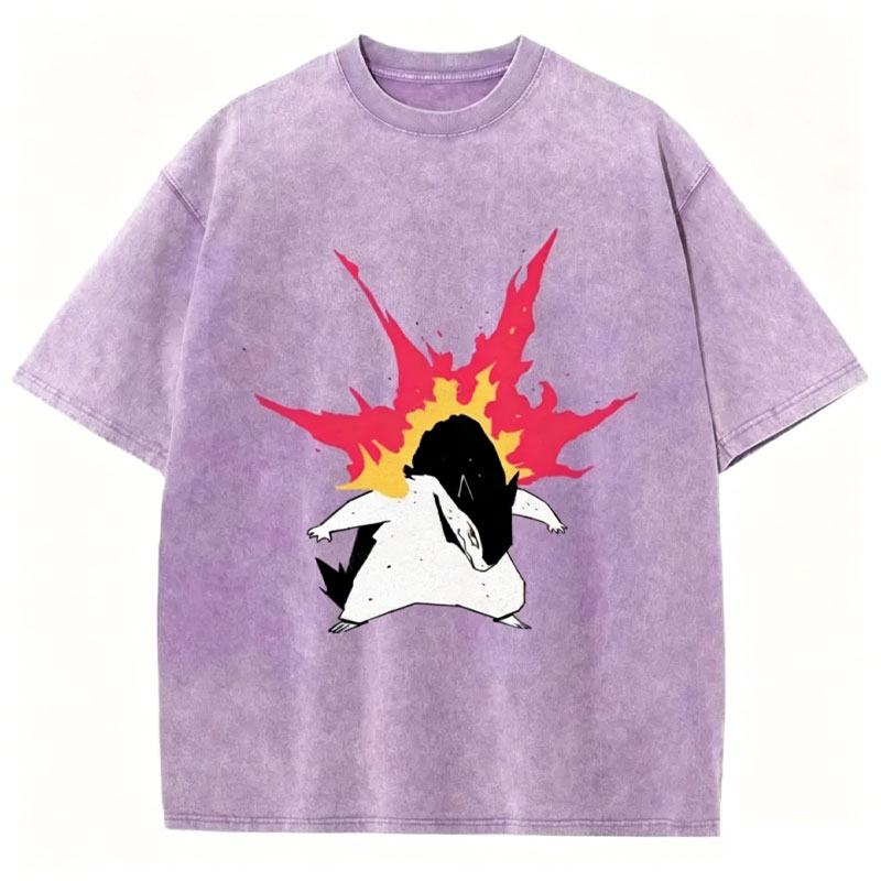 Pokémon Typhlosion Unisex Vintage Washed Tee