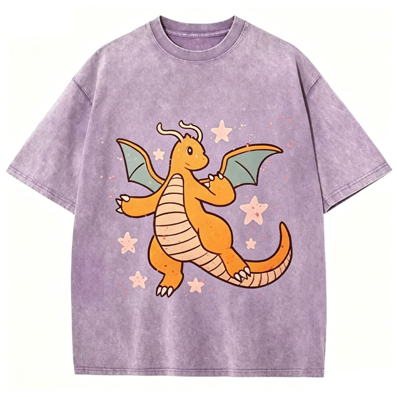 Pokémon Dragonite Unisex Vintage Washed Tee