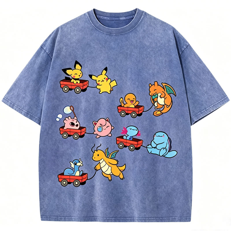 Pokémon Advanced Form Unisex Vintage Washed Tee