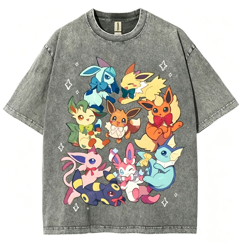 Eevee Unisex Vintage Washed Tee