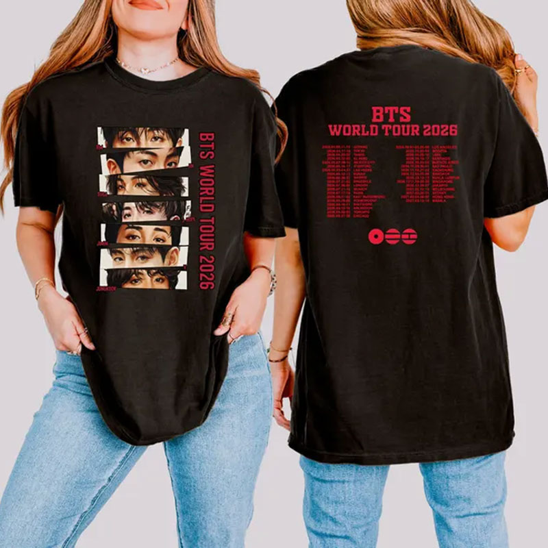 BTS Arirang World Tour Shirt, Fan Inspired Concert Tee