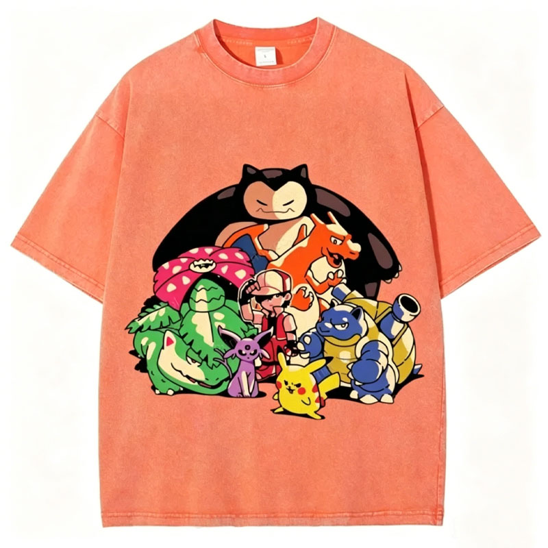The Original Pokémon Unisex Vintage Washed Tee