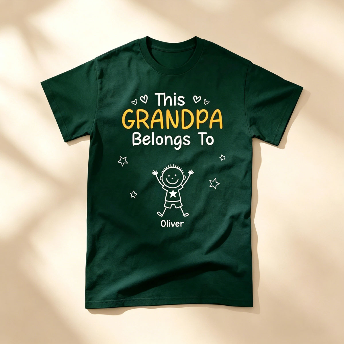 Birthday Gifts for Dad, Grandpa - Grandpa Belongs to T-shirt