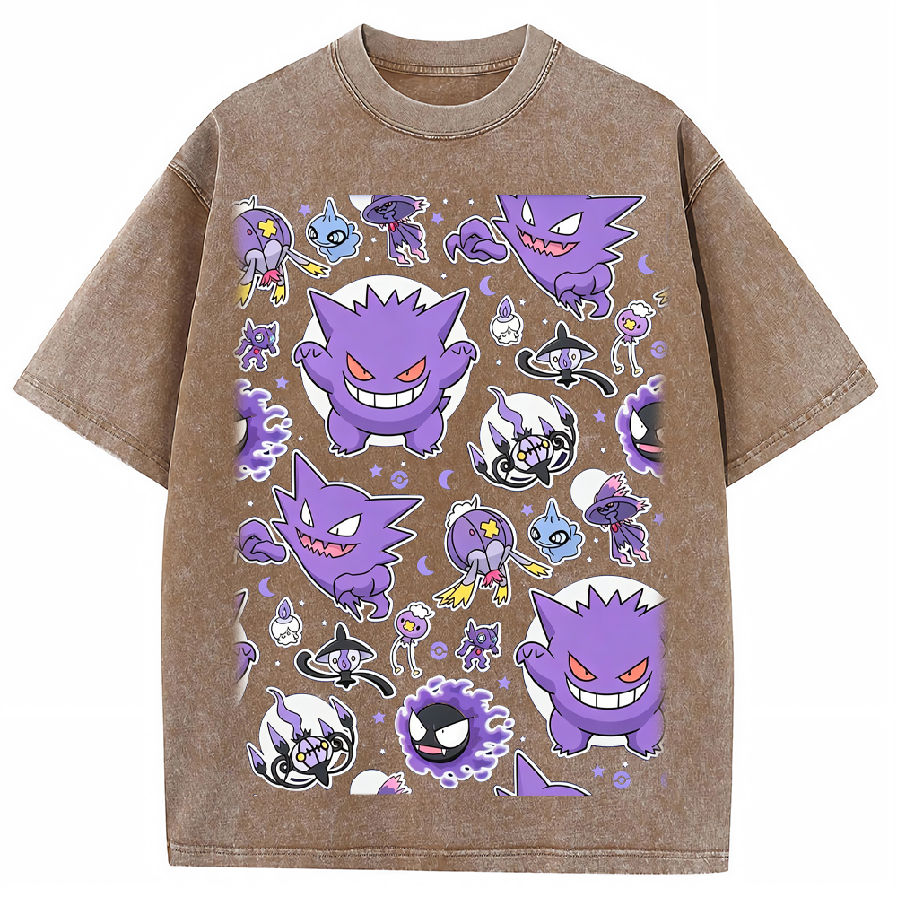 Ghostly Gathering Pokemon Anime Vintage Tee | Pokemon