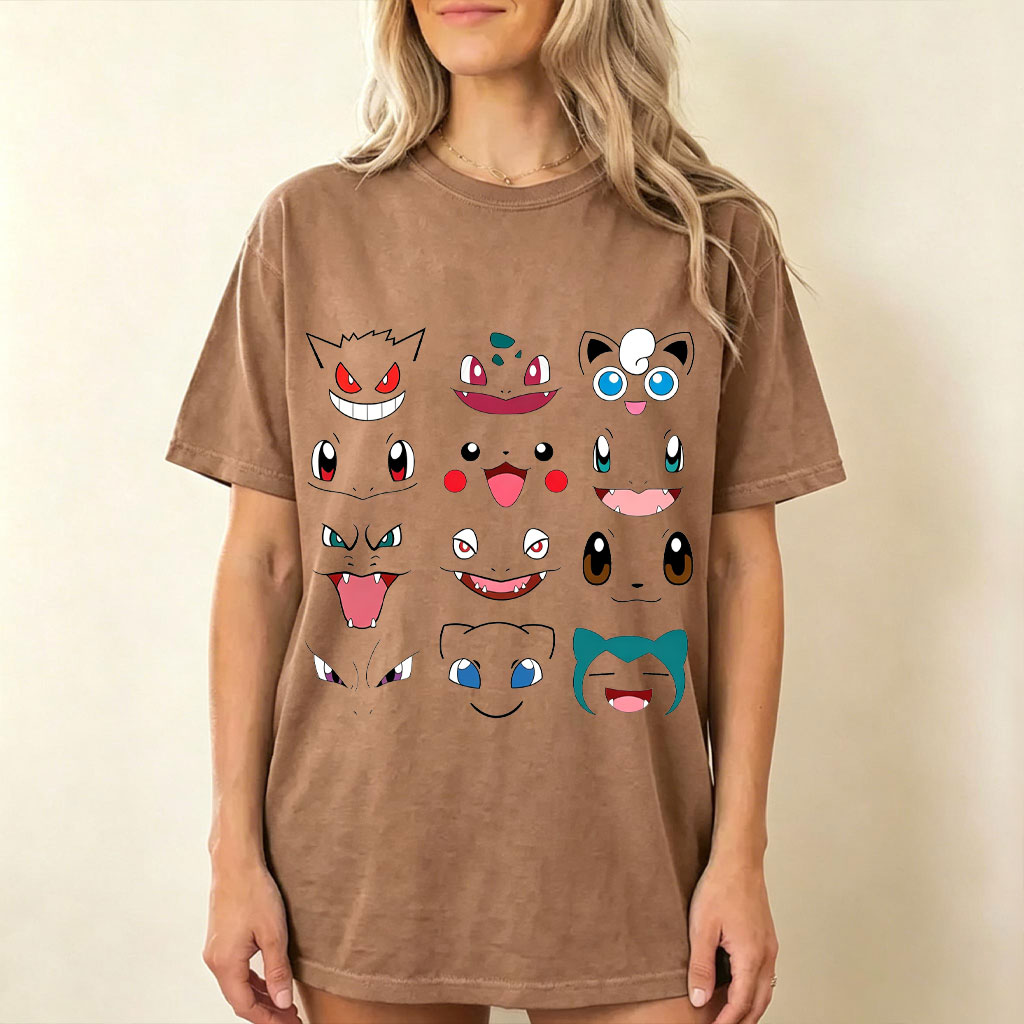Poké Faces Anime Vintage Tee | Pokemon