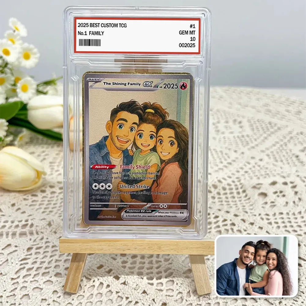 🤩Personalized Famliy Anime Art Trading Card