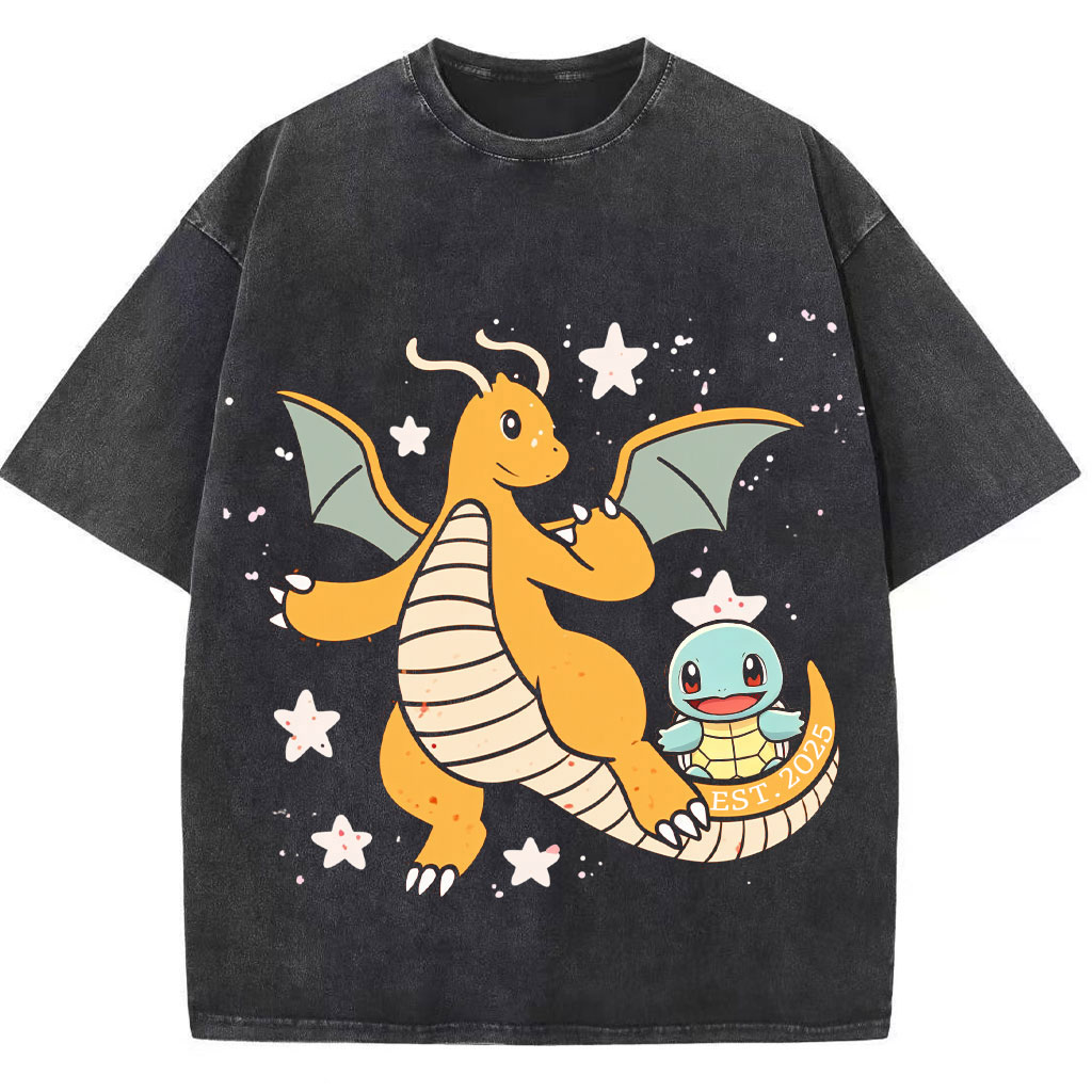 Dragonite Mom & Little Pokemon Kids Family Tee
