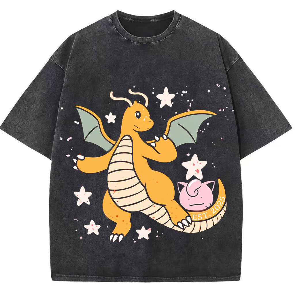 Dragonite Mom & Little Pokemon Kids Family Tee