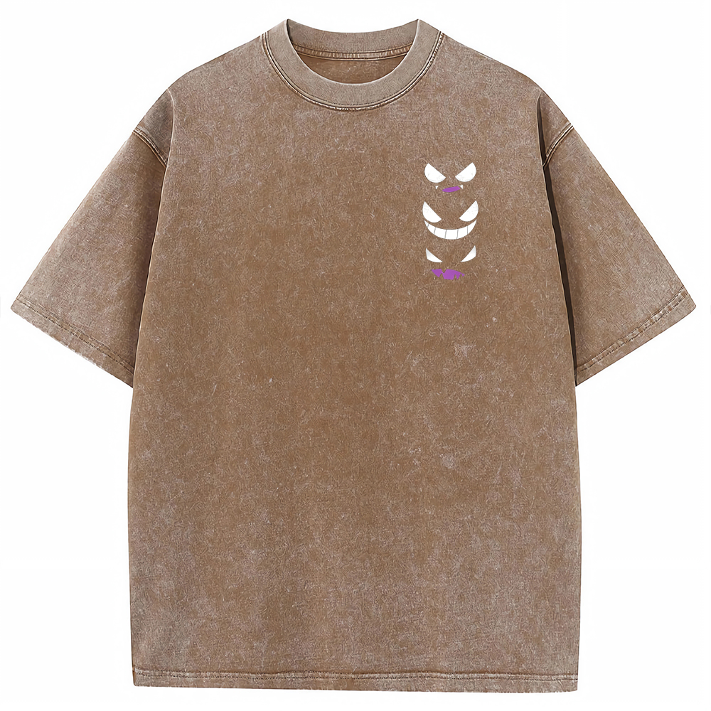 Crystal Ghost Evolution Full Back Graphic Tee | Pokemon Anime