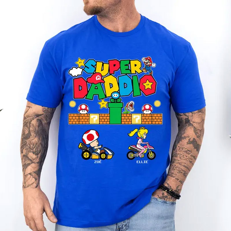 Custom Super Daddio Shirt, Funny Dad Shirt