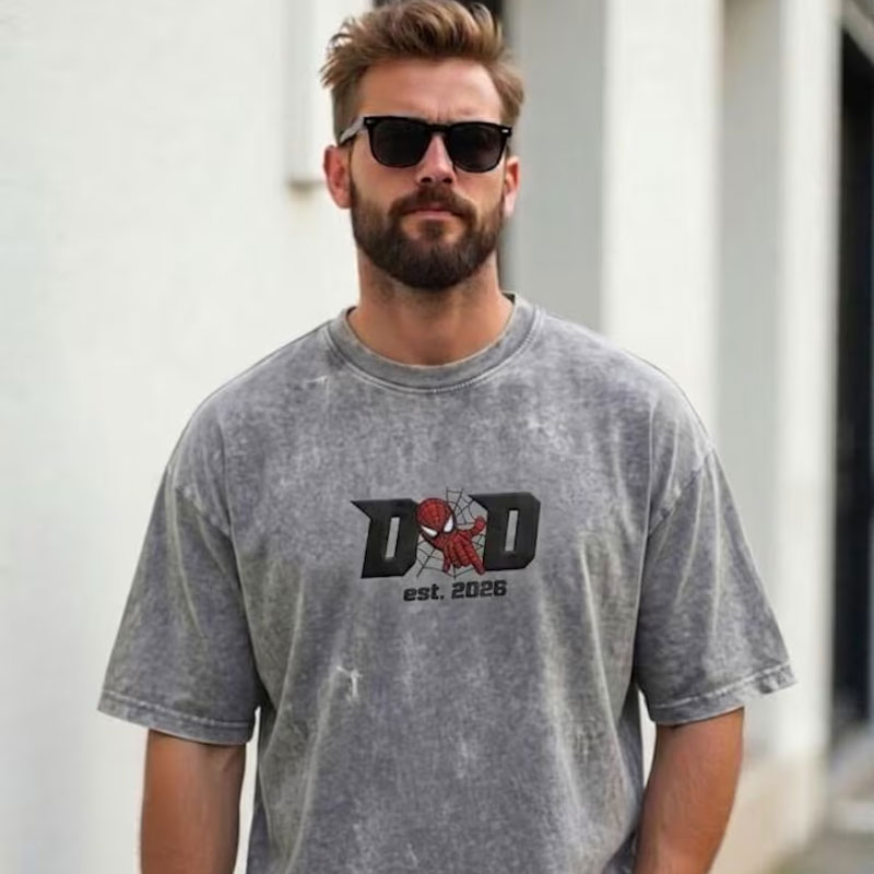 Dad Hero Embroidered Shirt