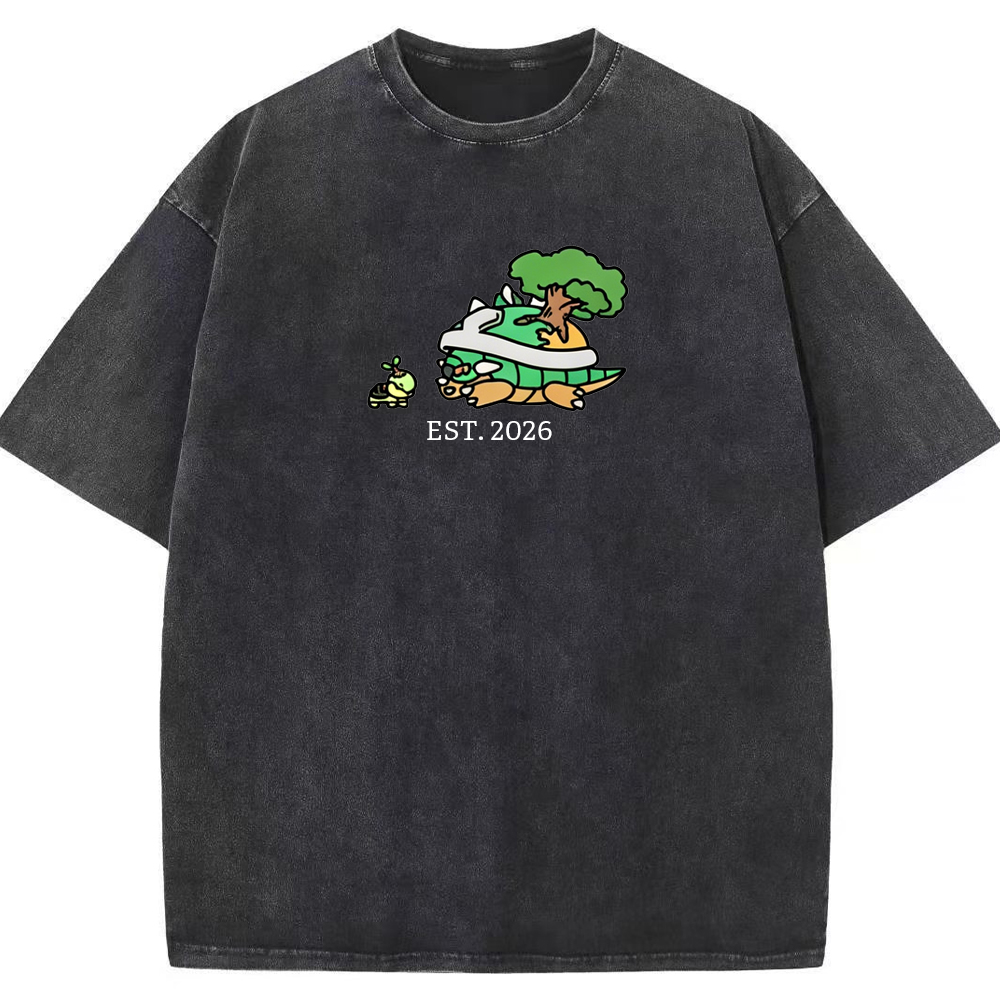 Cute Parent & Kid Torterra Vintage Washed T-Shirt
