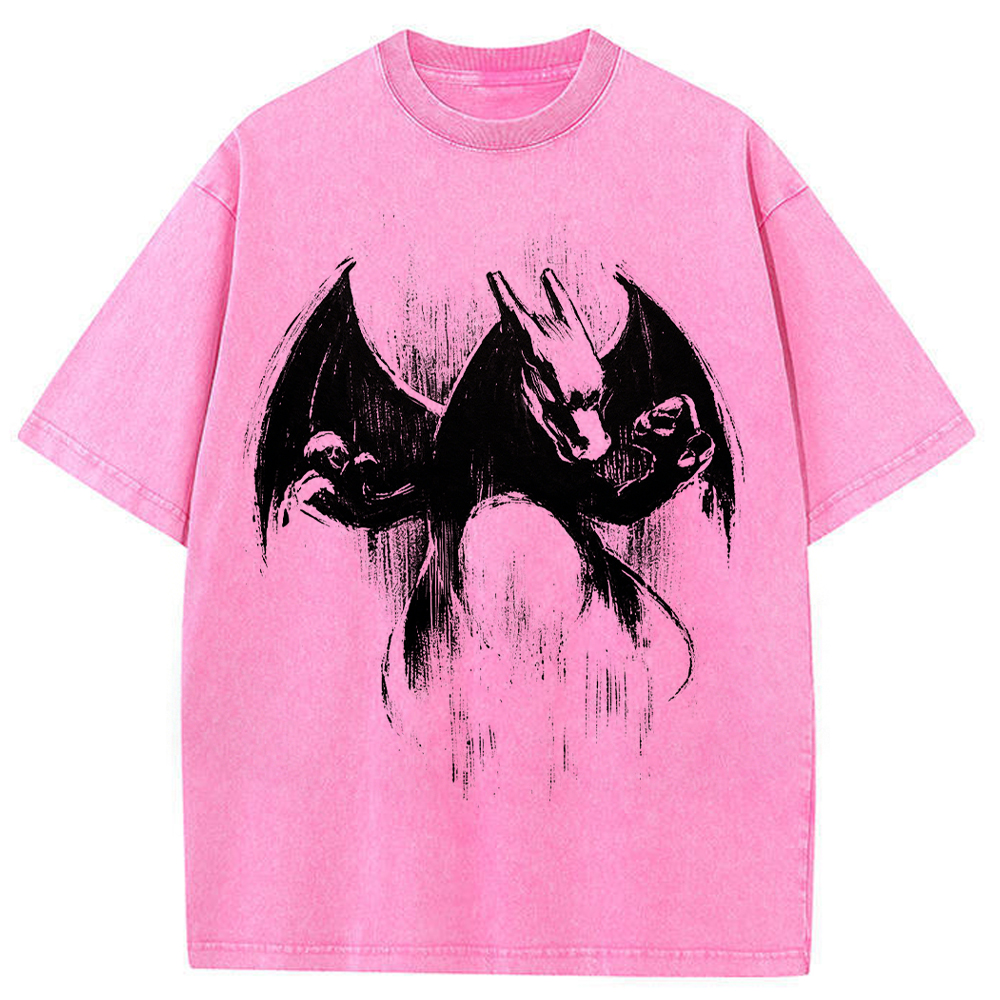 Sumie Charizard Brush Art Tee | Pokemon Anime