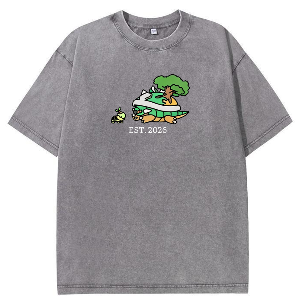 Cute Parent & Kid Torterra Vintage Washed T-Shirt