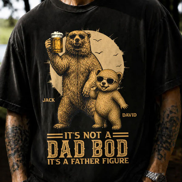 Personalized It's Not A Dad Bod It's A Father Figure Shirt