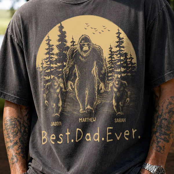 Custom Dadsquatch, Like A Dad, Just Way More Squatchy Shirt, Gift For Dad