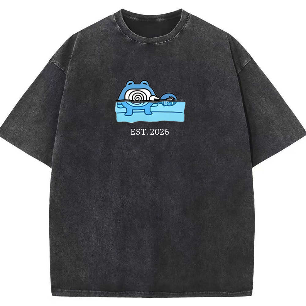 Cute Parent & Kid Poliwhirl Vintage Washed T-Shirt