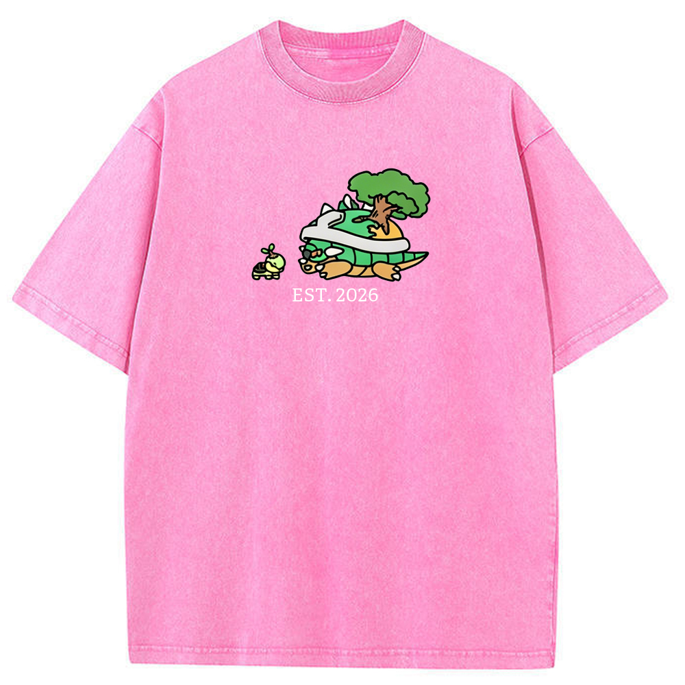 Cute Parent & Kid Torterra Vintage Washed T-Shirt
