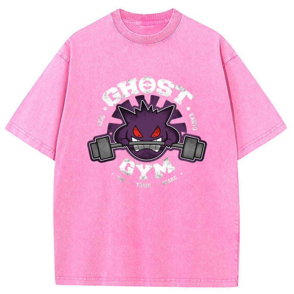 Grunge Ghost Gym Gengar Wash Vintage Tee | Pokemon Anime