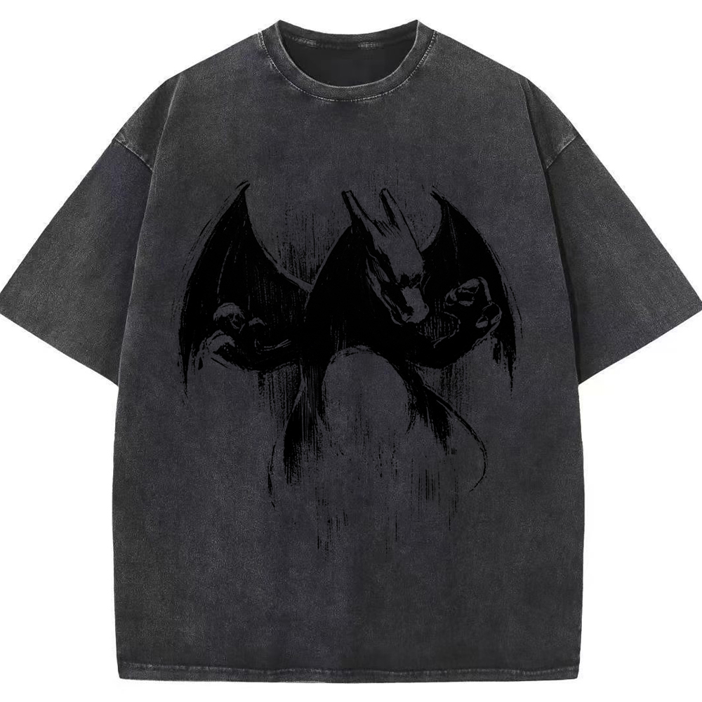 Sumie Charizard Brush Art Tee | Pokemon Anime