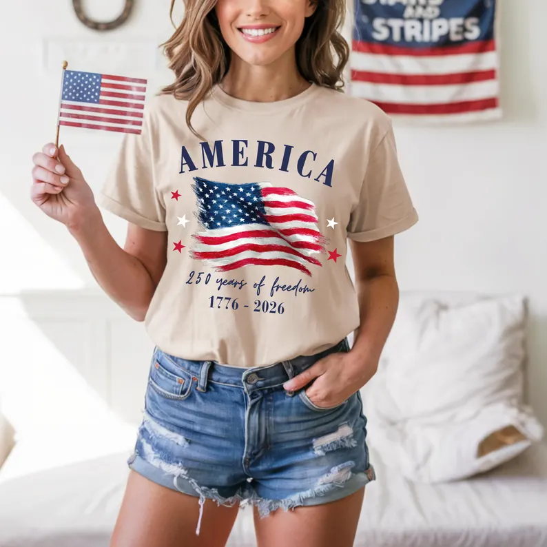USA 250th Anniversary Shirt, 4th July Family Shirts