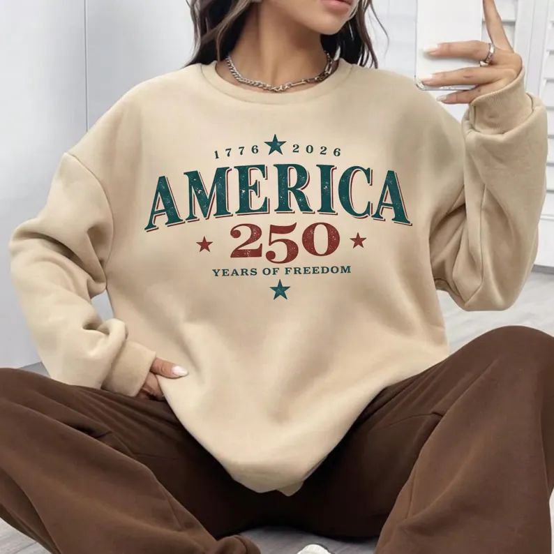 Retro USA 250th Anniversary 2026 250 Years of America Patriotic 4th of July Shirt