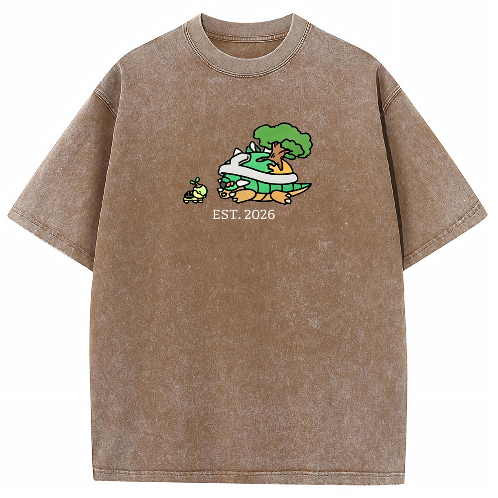 Cute Parent & Kid Torterra Vintage Washed T-Shirt
