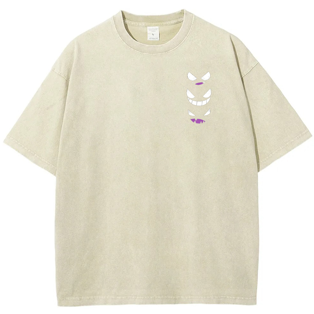 Crystal Ghost Evolution Full Back Graphic Tee | Pokemon Anime