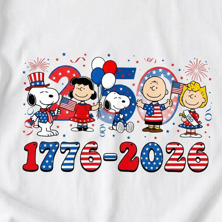 America 250 Years 1776-2026 Patriotic Friends Party T-Shirt