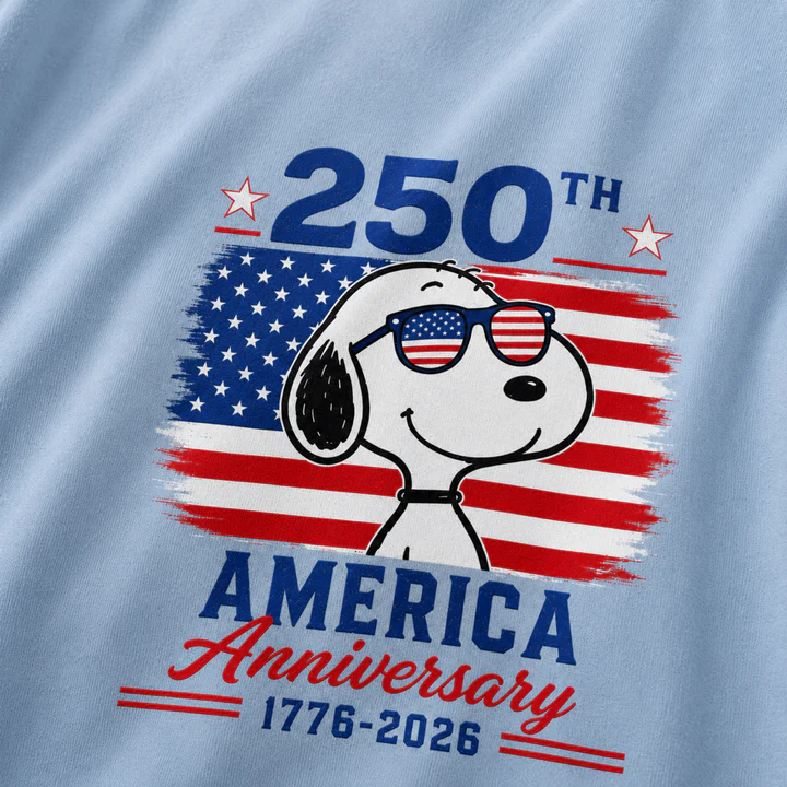 250th America Anniversary Patriotic Snoopy Sunglasses T-Shirt